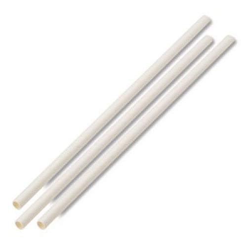 Boardwalk Unwrapped Paper Straws, 7.75 x 0.25, White, 4,800/Carton (PPRSTRWUW)