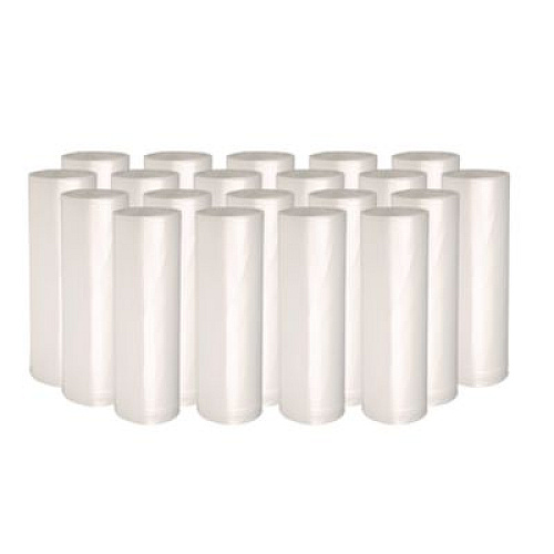 GEN High-Density Can Liners, 30 gal, 8 mic, 30" x 36", Natural, Perforated Roll, 25 Bags/Roll, 20 Rolls/Carton (303610)