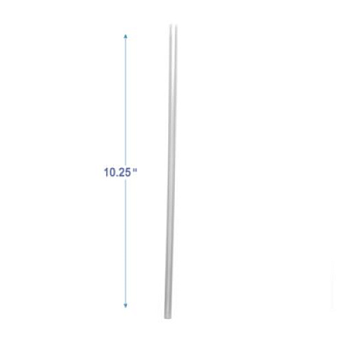 Boardwalk Wrapped Giant Straws, 10.25", Polypropylene, Clear, 100/Pack, 10 Packs/Carton (JSTW1025CLR)