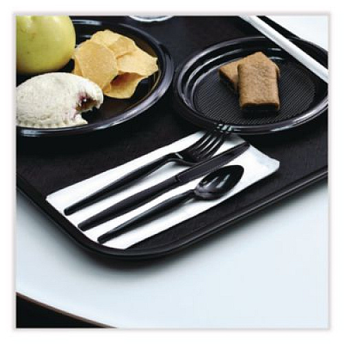 Boardwalk Heavyweight Wrapped Polypropylene Cutlery, Knife, Plastic, Black, 1,000/Carton (KNIHWPPBIW)