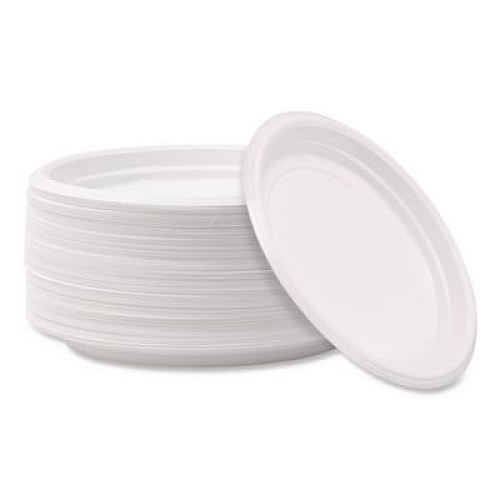 Boardwalk Hi-Impact Plastic Dinnerware, Plate, 6" dia, White, 1,000/Carton (PLTHIPS6WH)