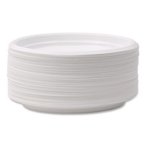 Boardwalk Hi-Impact Plastic Dinnerware, Plate, 6" dia, White, 1,000/Carton (PLTHIPS6WH)