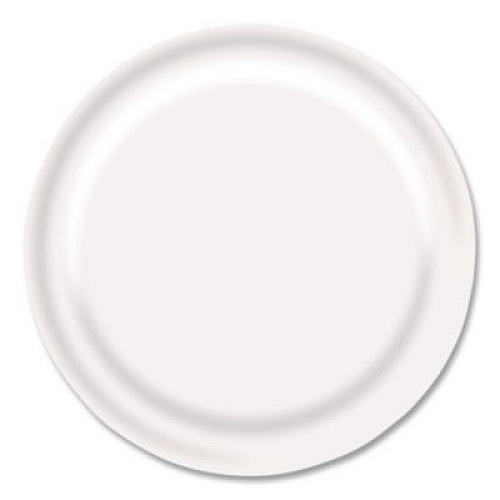 Boardwalk Paper Dinnerware, Plate, 9" dia, White, 1,000/Carton (WH9PLT)