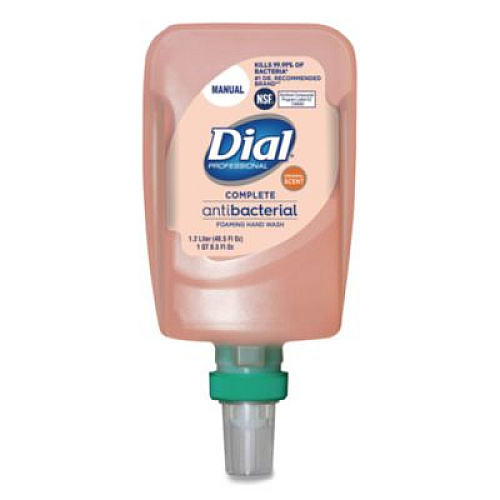 Dial Professional Antibacterial Foaming Hand Wash Refill for FIT Manual Dispenser, Original Scent, 1.2 L, 3/Carton (16670)