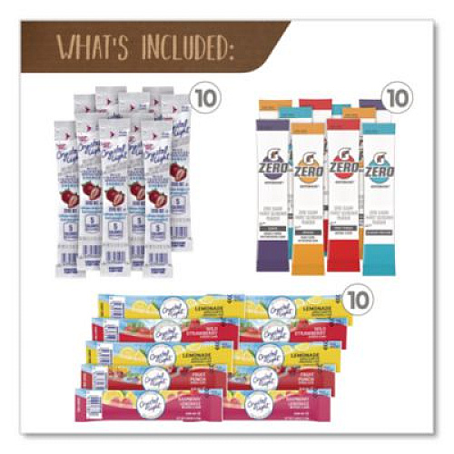 Snack Box Pros Drink Mixes Snack Box, 50 Assorted Mixes/Box (70000165)