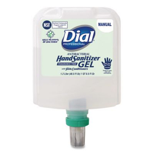 Dial Professional Antibacterial Foaming Hand Sanitizer Refill for Dial 1700 V Dispenser, 1.2 L, Fragrance Free, 3/Carton (19717CT)