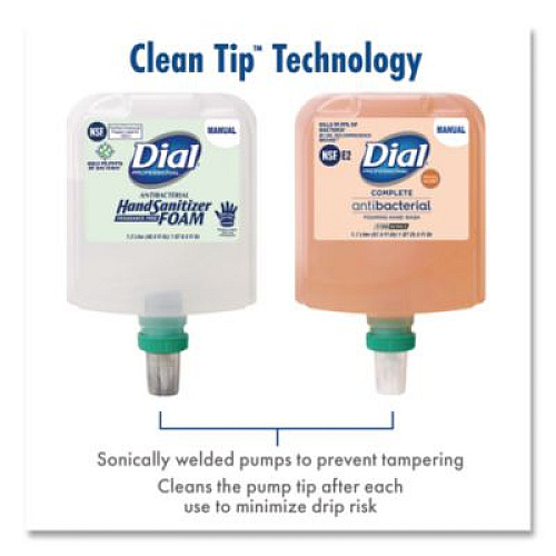 Dial Professional Clean+Gentle Antibacterial Foaming Hand Wash Refill for 1700 Dispenser, Fragrance-Free, 1.7 L, 3/Carton (32094)