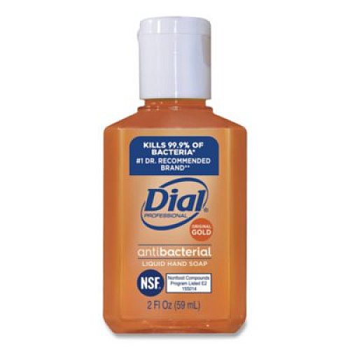 Dial Professional Gold Antibacterial Liquid Hand Soap, 2 oz, 144/Carton (32966)
