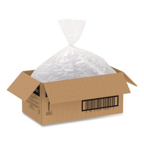 SOLO Style Setter Medium Weight Polypropylene Cutlery, Knife, Plastic, White, 1,000/Carton (K6OW)