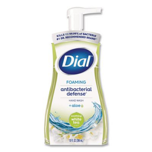 Dial Antibacterial Foaming Hand Wash Refill, Soothing White Tea Scent, 10 oz, 8/Carton (34733CT)