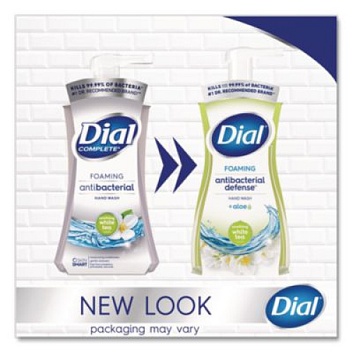 Dial Antibacterial Foaming Hand Wash Refill, Soothing White Tea Scent, 10 oz, 8/Carton (34733CT)