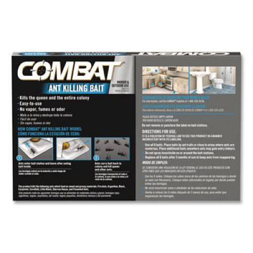 Combat Source Kill Ant Killing System, Child-Resistant, Kills Queen and Colony, 6/Box (45901)