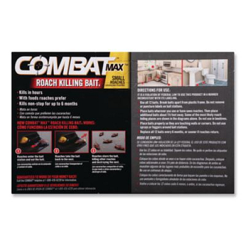 Combat Small Roach Bait, 12/Pack,  12 Packs/Carton (51910)