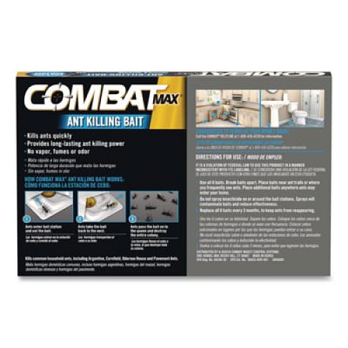 Combat Source Kill MAX Ant Killing Bait, 0.21 oz, 6/Box 12 Boxes/Carton (55901)