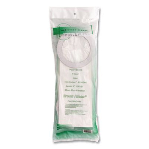 Green Klean GK-Q-Vac Replacement Bag, 10 Bags/Pack, 10 Packs/Carton