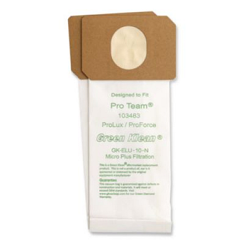 Green Klean GK-Elu-10 Replacement Bag, 10 Bags/Pack, 10 Packs/Carton (GKELU10N)