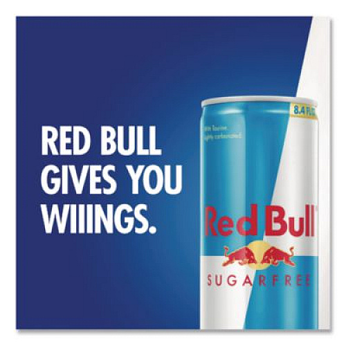 Red Bull Energy Drink, Sugar-Free, 8.4 oz Can, 24/Carton (122114)