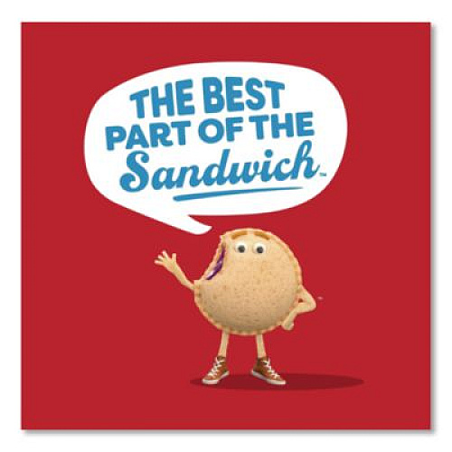 Smucker's UNCRUSTABLES Peanut Butter and Grape Jelly/Peanut Butter and Strawberry Jam, 2 oz, 10 Sandwiches/Pack, 2 Packs/Carton (90300134)