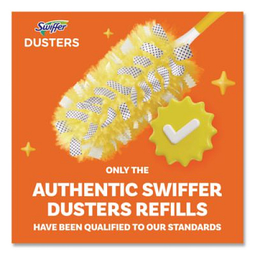 Swiffer Heavy Duty Dusters Starter Kit, Handle Extends to 3 ft, 1 Handle with 12 Duster Refills (77300)
