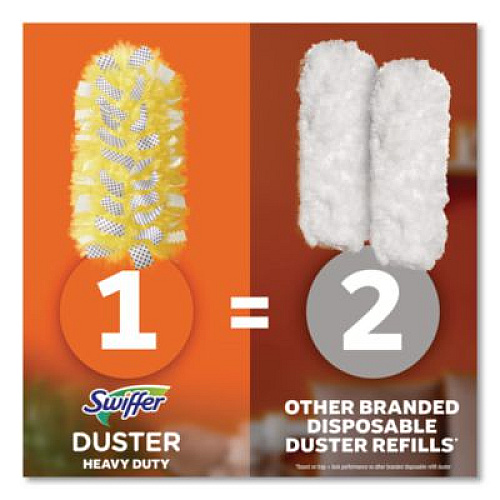 Swiffer Heavy Duty Dusters Starter Kit, Handle Extends to 3 ft, 1 Handle with 12 Duster Refills (77300)