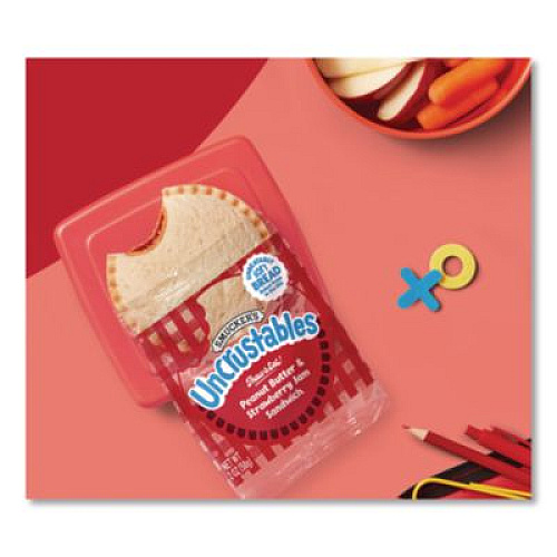 Smucker's UNCRUSTABLES Peanut Butter and Strawberry Jam, 2 oz, 10/Box, 2 Boxes/Carton (90300133)