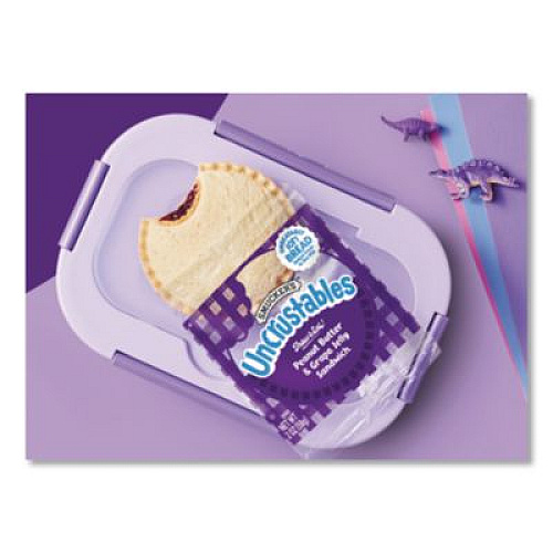 Smucker's UNCRUSTABLES Peanut Butter and Grape Jelly, 2 oz, 10/Box, 2 Boxes/Carton (90300135)