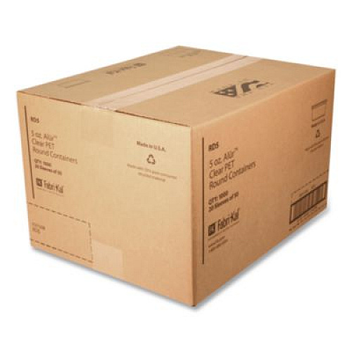 Pactiv Evergreen Recycleware Deli Containers, 5 oz, 3.6 x 2.6 x 1.8, Clear, Plastic, 1,000/Carton (9501008)