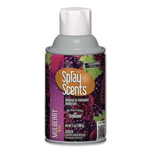 Chase Products Champion Sprayon SPRAYScents Metered Air Freshener Refill, Mulberry, 7 oz Aerosol Spray, 12/Carton (5169)