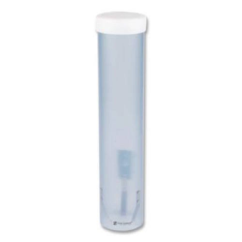 San Jamar Adjustable Frosted Water Cup Dispenser, For 4 oz to 10 oz Cups, Blue (C3165FBL)