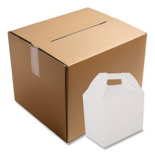 SCT Carryout Barn Boxes, 10 lb, 8.88 x 5 x 6.75, White, Paper, 150/Carton (2709)