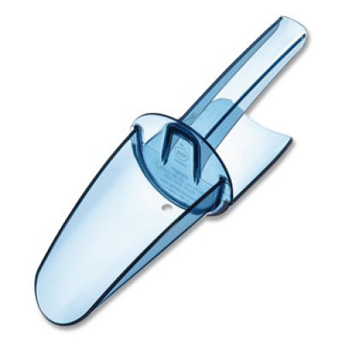 San Jamar Saf-T-Scoop and Guardian System for Ice Machines, 6 oz to 10 oz Ice Scoop, Transparent Blue (SI5000)