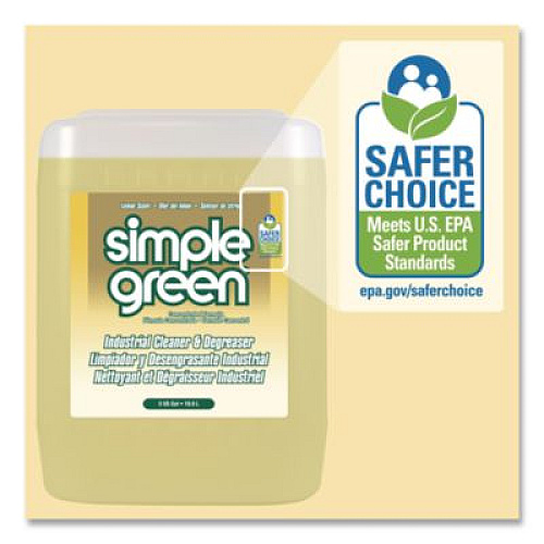 Simple Green Industrial Cleaner and Degreaser, Lemon Scent, 5 gal Pail (3014005)