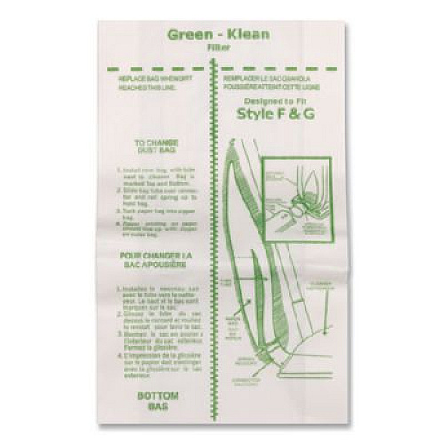 Green Klean GK-F-and-G-10 Replacement Bag, 10 Bags/Pack, 10 Packs/Carton (GKFG10)