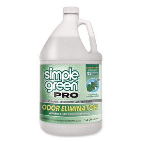 Simple Green Pro Odor Eliminator, Eucalyptus Scent, 1 gal Bottle, 6/Carton (4251128)
