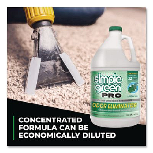 Simple Green Pro Odor Eliminator, Eucalyptus Scent, 1 gal Bottle, 6/Carton (4251128)