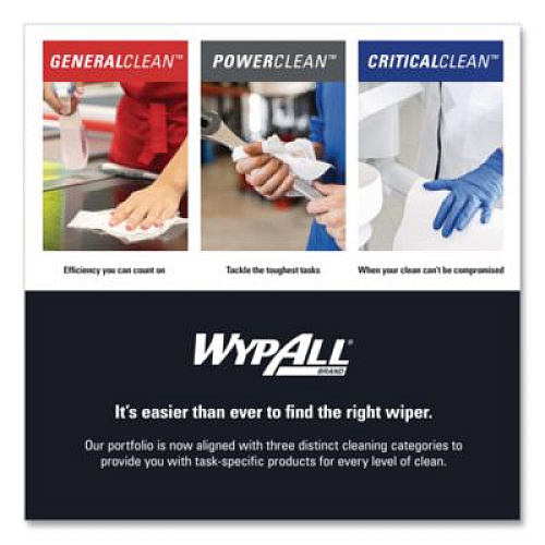 WypAll Power Clean X80 Heavy Duty Cloths, Jumbo Roll, Perforated,12.4 x 12.2, Red, 455 Wipers/Roll (41055)