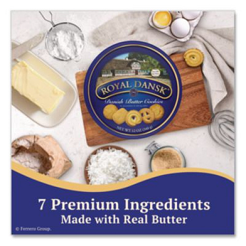 Royal Dansk Cookies, Danish Butter, 12 oz Tin (53005)