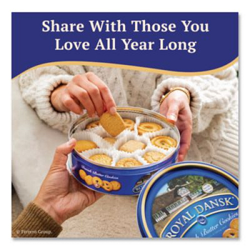 Royal Dansk Cookies, Danish Butter, 12 oz Tin (53005)