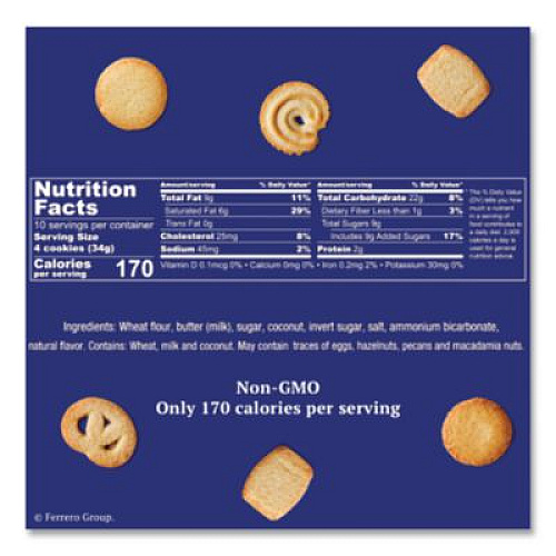 Royal Dansk Cookies, Danish Butter, 12 oz Tin (53005)