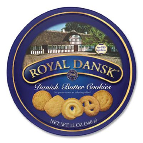 Royal Dansk Cookies, Danish Butter, 12 oz Tin (53005)