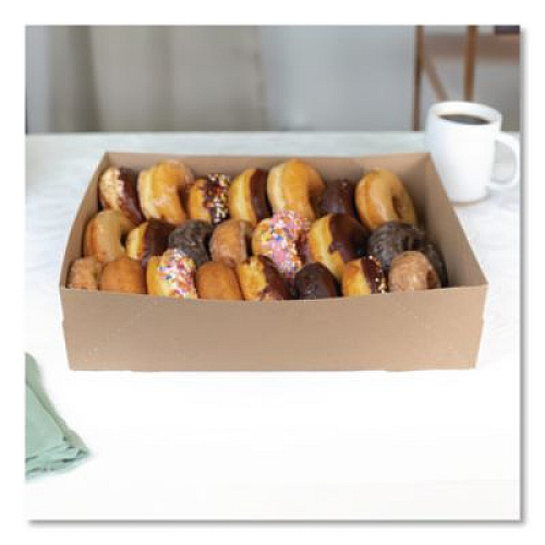 SCT Kraft Donut Trays, 13.5 x 9.88 x 3.38, Brown, Paper, 150/Carton (1268)
