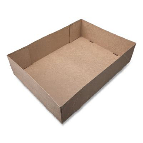 SCT Kraft Donut Trays, 13.5 x 9.88 x 3.38, Brown, Paper, 150/Carton (1268)