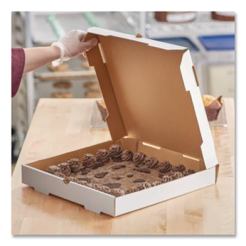 SCT Lock-Corner Pizza Boxes, 16 x 16 x 1.88, White, Paper, 100/Carton (1450)