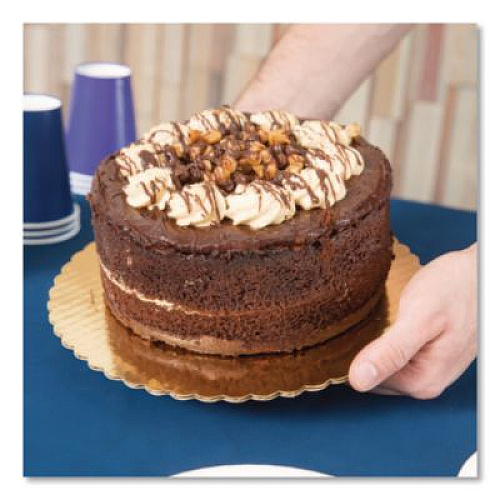 SCT Gold Cake Circles, Single Wall Construction, 10" Diameter, Gold, Paper, 200/Carton (1615)