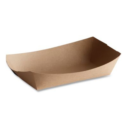 SCT Eco Food Trays, 5 lb Capacity, Brown, Paper, 500/Carton (0529)