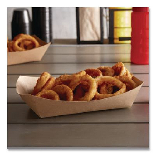 SCT Eco Food Trays, 5 lb Capacity, Brown, Paper, 500/Carton (0529)
