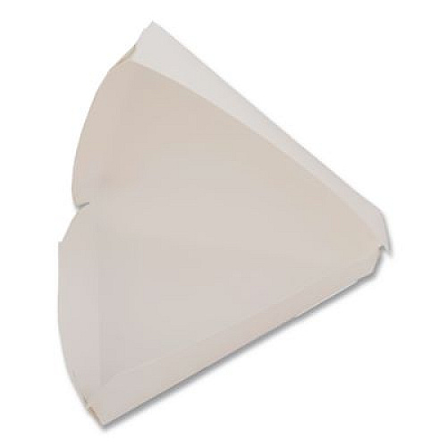 SCT White Pizza Clamshells, 9.25 x 9 x 1.69, White, Paper, 400/Carton (0719)
