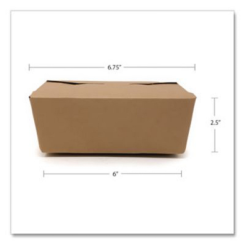 SCT ChampPak Carryout Boxes, #3, 7.75 x 5.5 x 2.5, Brown, Paper, 200/Carton (0733)