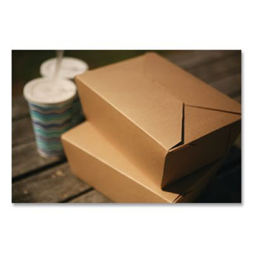 SCT ChampPak Carryout Boxes, #3, 7.75 x 5.5 x 2.5, Brown, Paper, 200/Carton (0733)