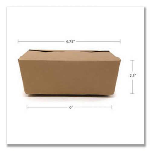 SCT ChampPak Carryout Boxes, #4, 7.75 x 5.5 x 3.5, Brown, Paper, 160/Carton (0734)